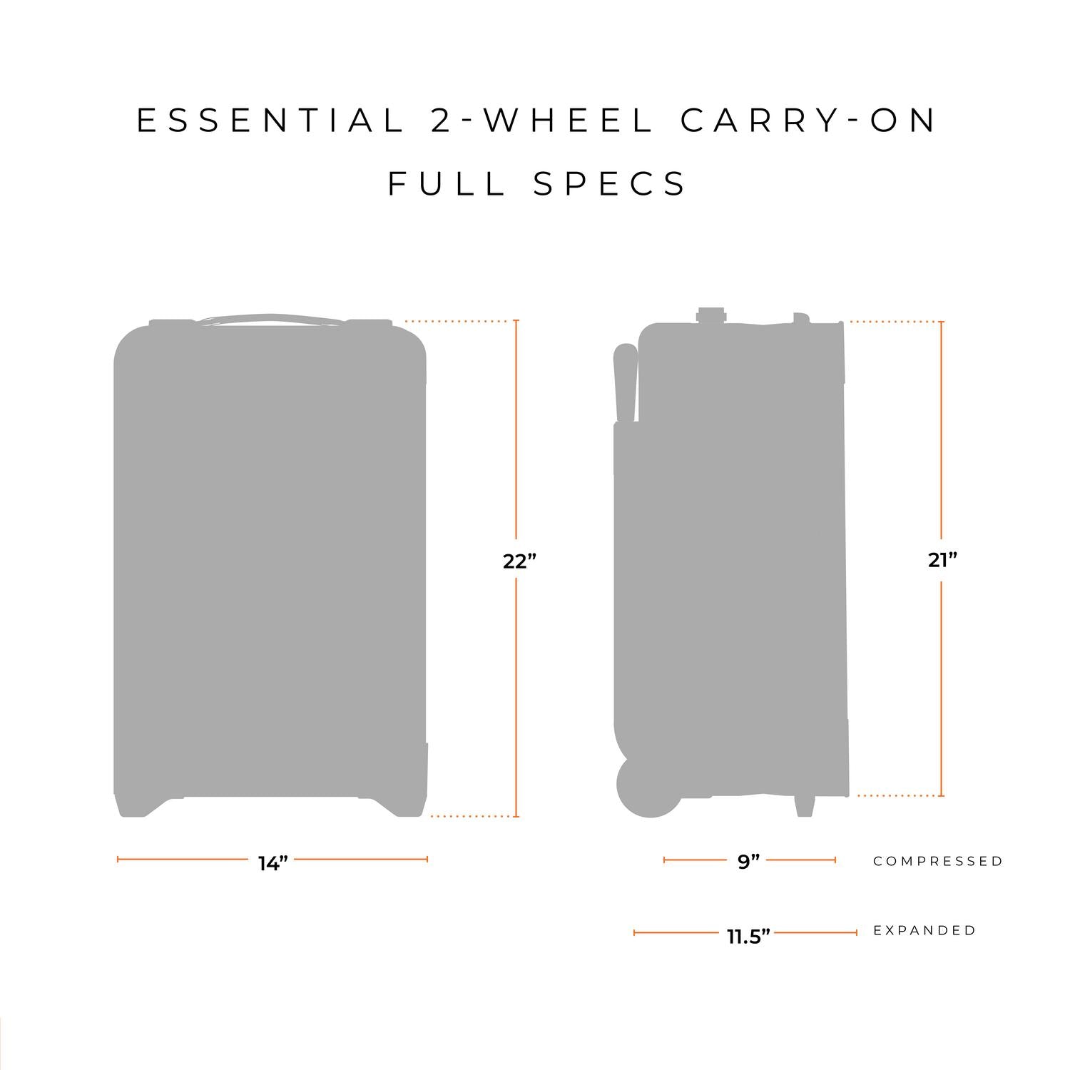 Essential 22 2-Wheel Expandable Carry-On - Image 15